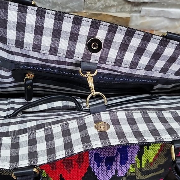 Clever Carriage Company Eclectic Shopper Satchel - Picture 6 of 9